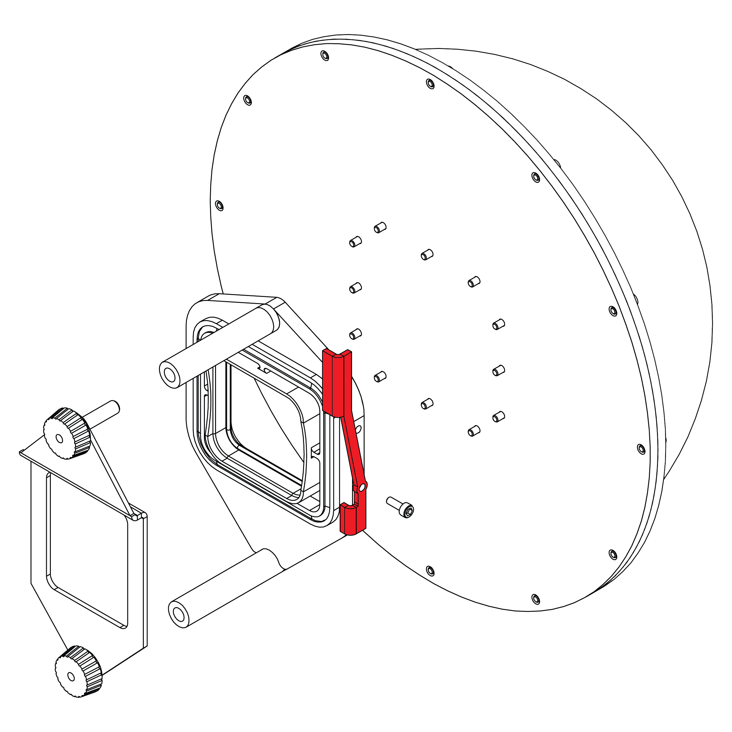 Split Shot Dome - Replacement Camera dome button & screw