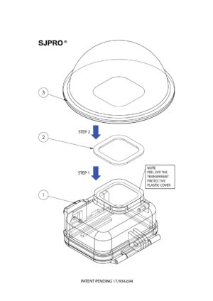 Dome Port for Gopro & DJI including Stickers (seals) and anti scratch pouch - Image 12