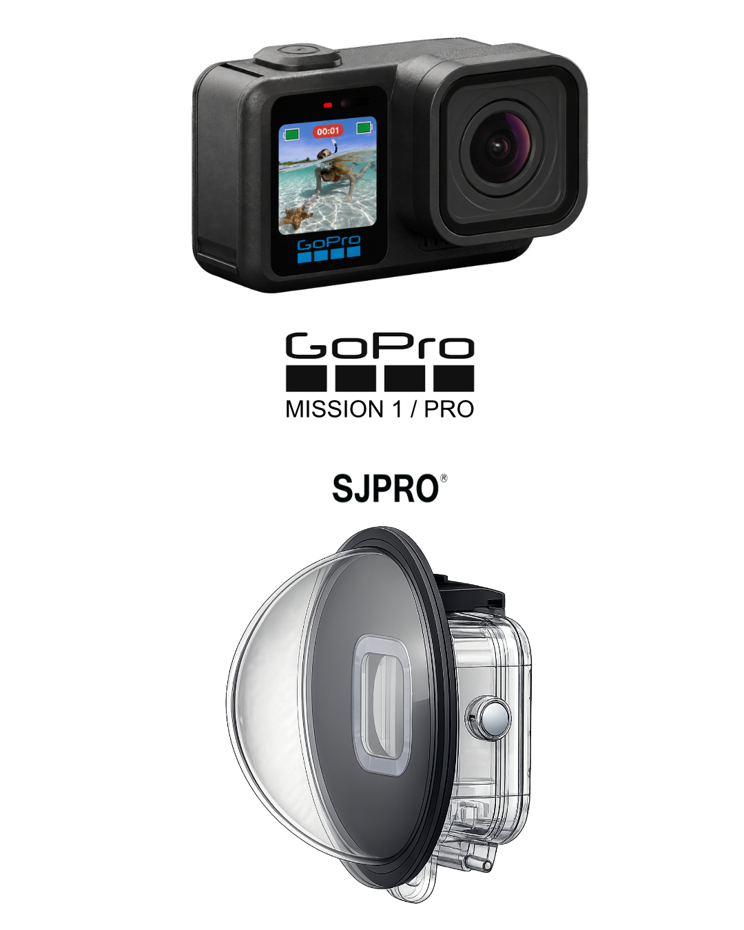 Dome for GoPro Mission 1/Pro - Dome Port by SJPRO - Image 13