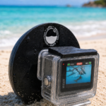 GoPro Hero 4k GoPro display fitted inside the unchanged beach case