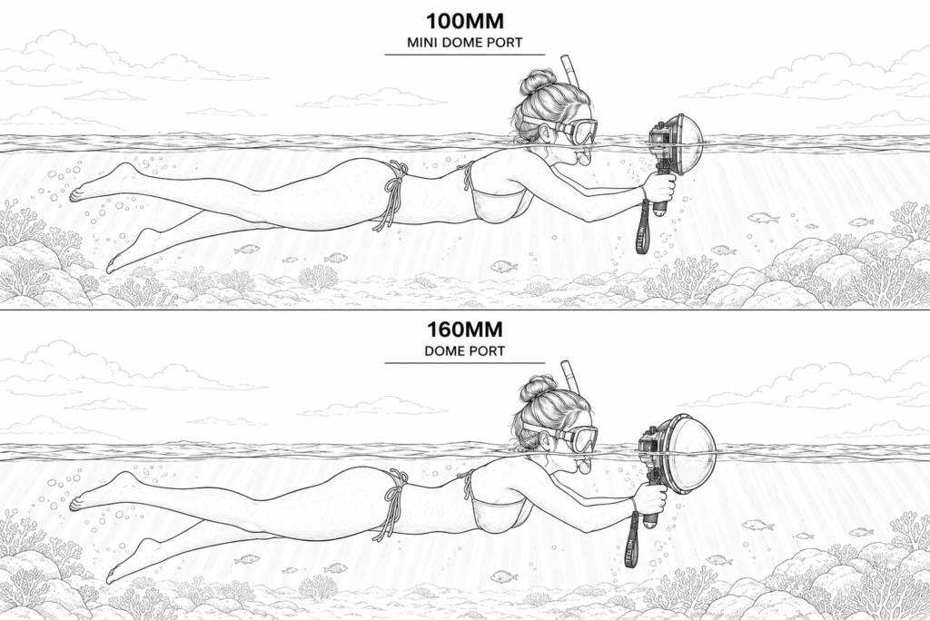 dome compare horizontal swim